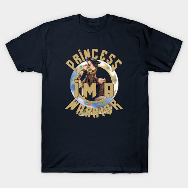 I Am A Princess Warrior T-Shirt by Leopards